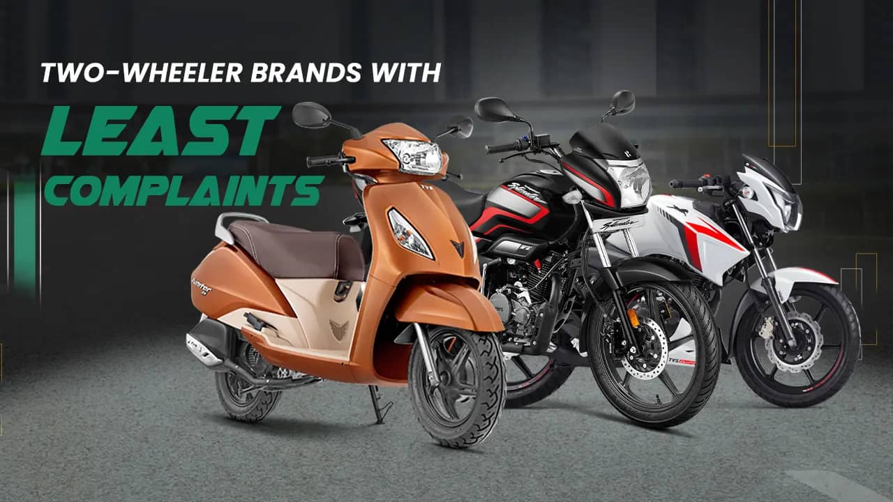 Two-Wheeler Brands with Least Complaints – Survey Results