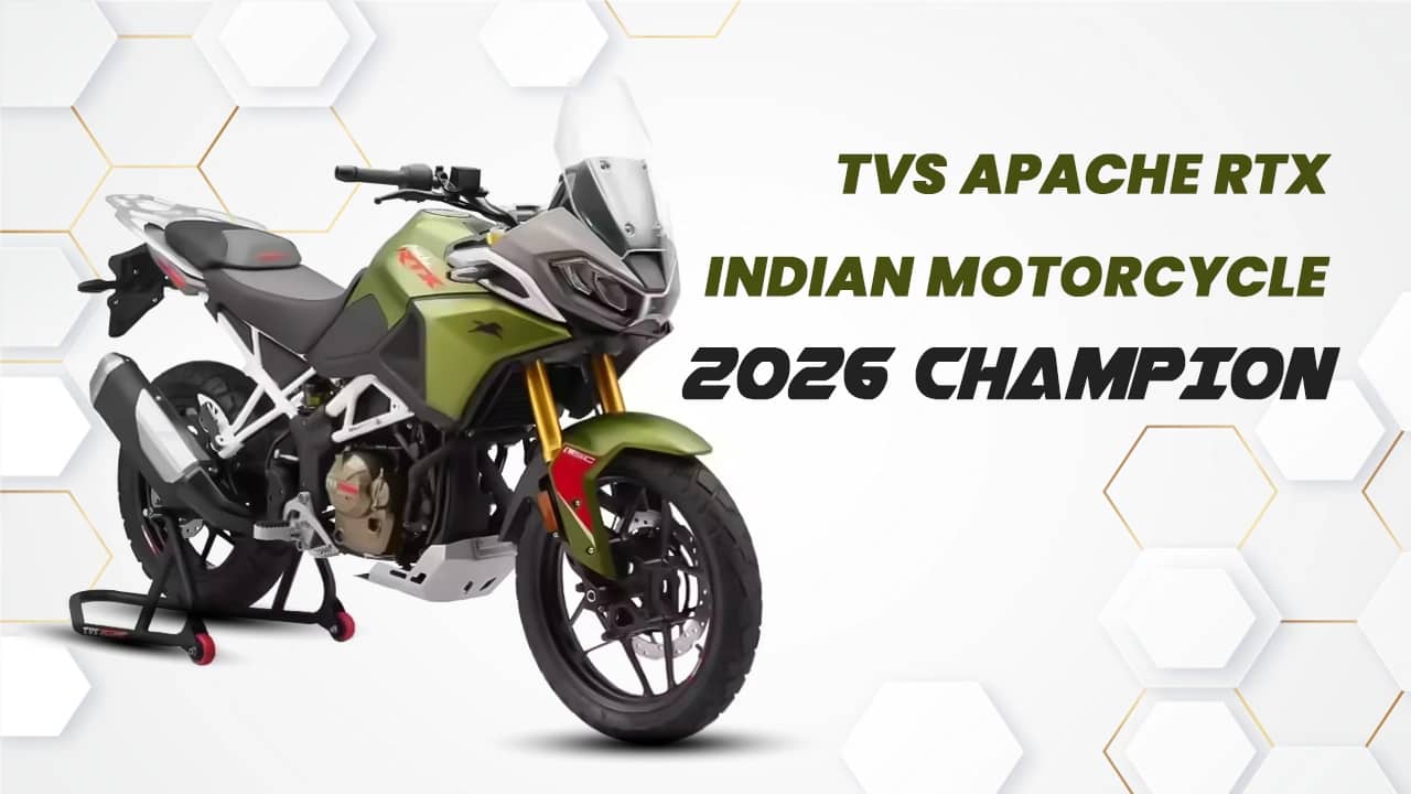 TVS Apache RTX Indian Motorcycle of the Year 2026 Champion