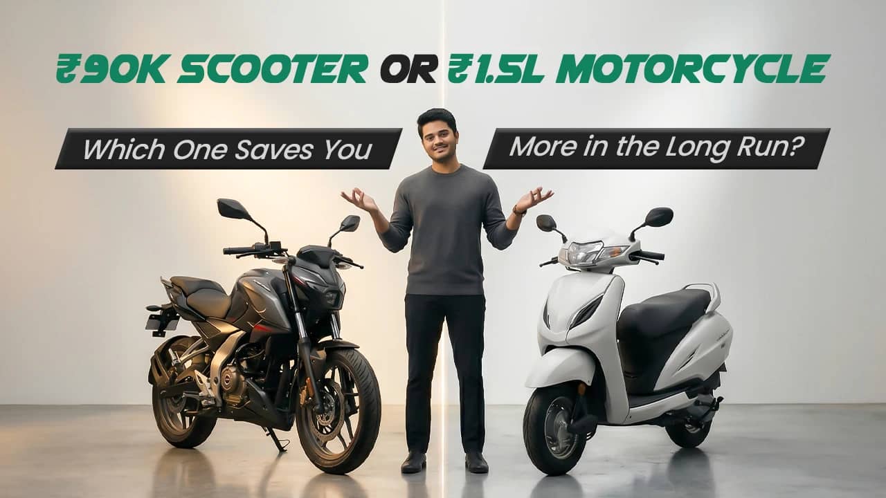 Is a ₹1.5 Lakh Motorcycle Worth It Over a ₹90K Scooter?