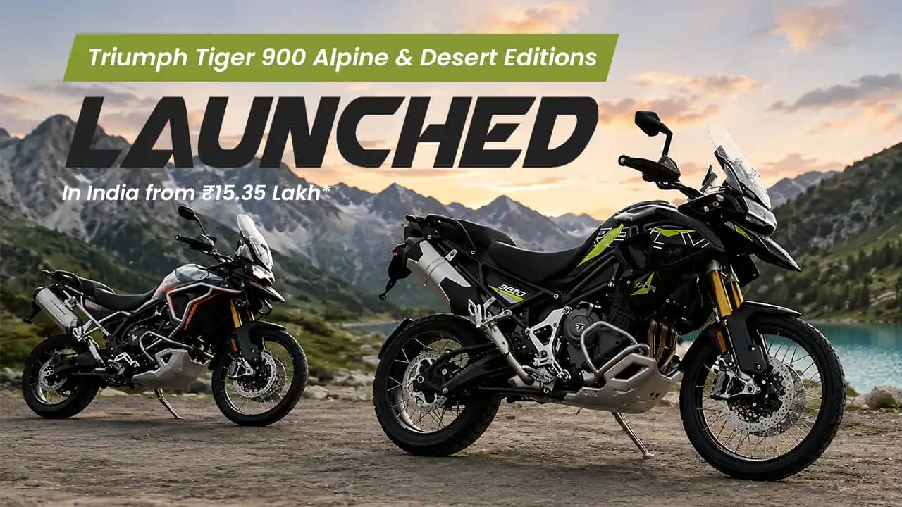 Triumph Tiger 900 Alpine and Desert Editions Launched in India from ₹15.35 Lakh