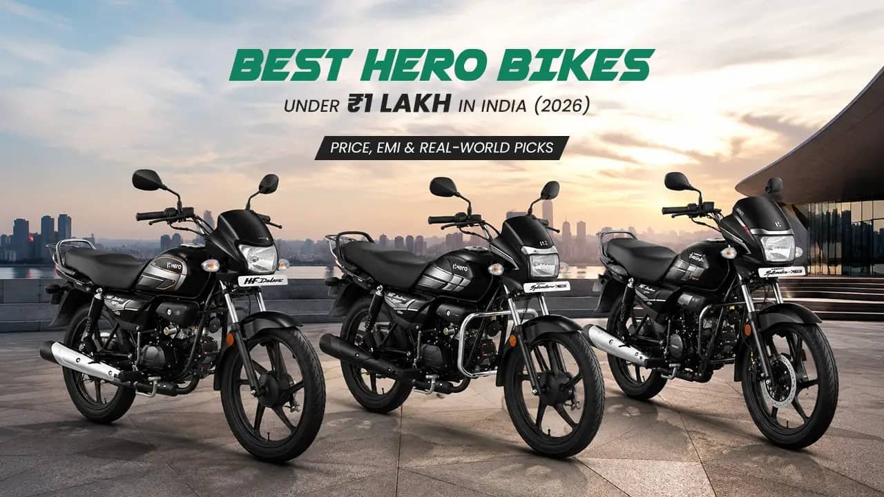 Best Hero Bikes Under ₹1 Lakh in India (2026): Price, EMI & Real-World Picks