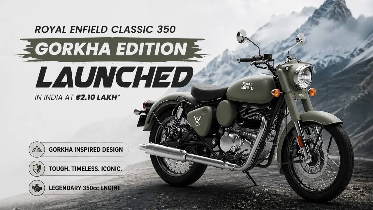 Royal Enfield Classic 350 Gorkha Edition Launched in India at ₹2.10 Lakh
