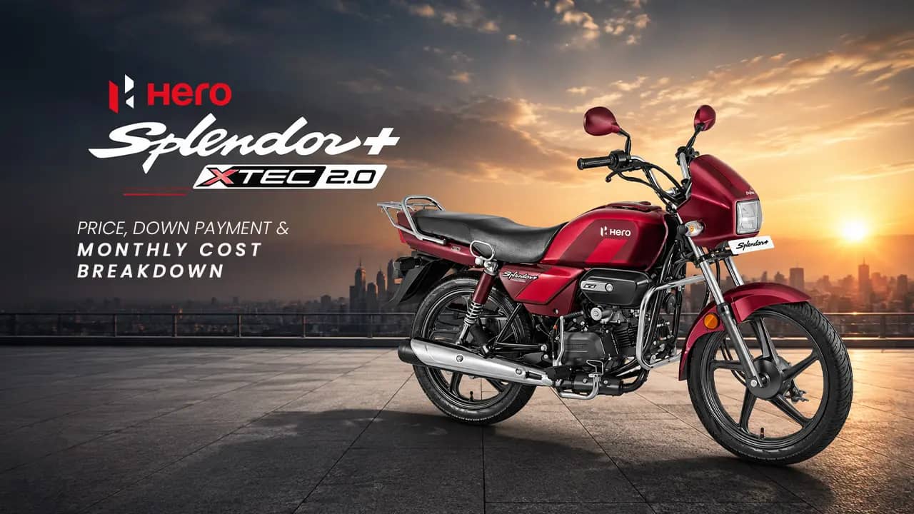 Hero Splendor+ XTEC 2.0 EMI 2026: Price, Down Payment & Monthly Cost Breakdown