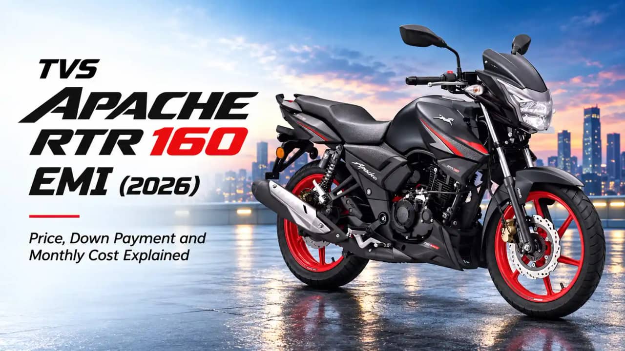 TVS Apache RTR 160 EMI and Down Payment for an Everyday Sporty Commuter