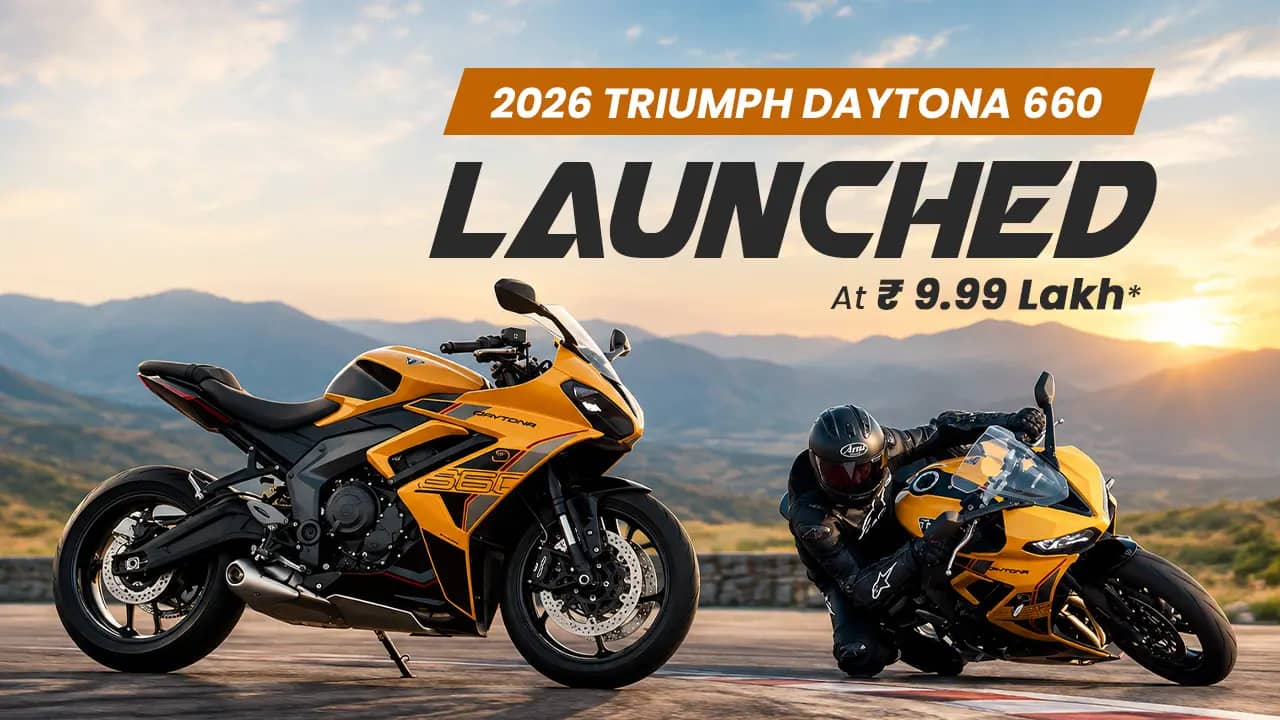 2026 Triumph Daytona 660 Launched At Rs. 9.99 Lakh: Adjustable Forks, New Rubber, Same Punchy Triple