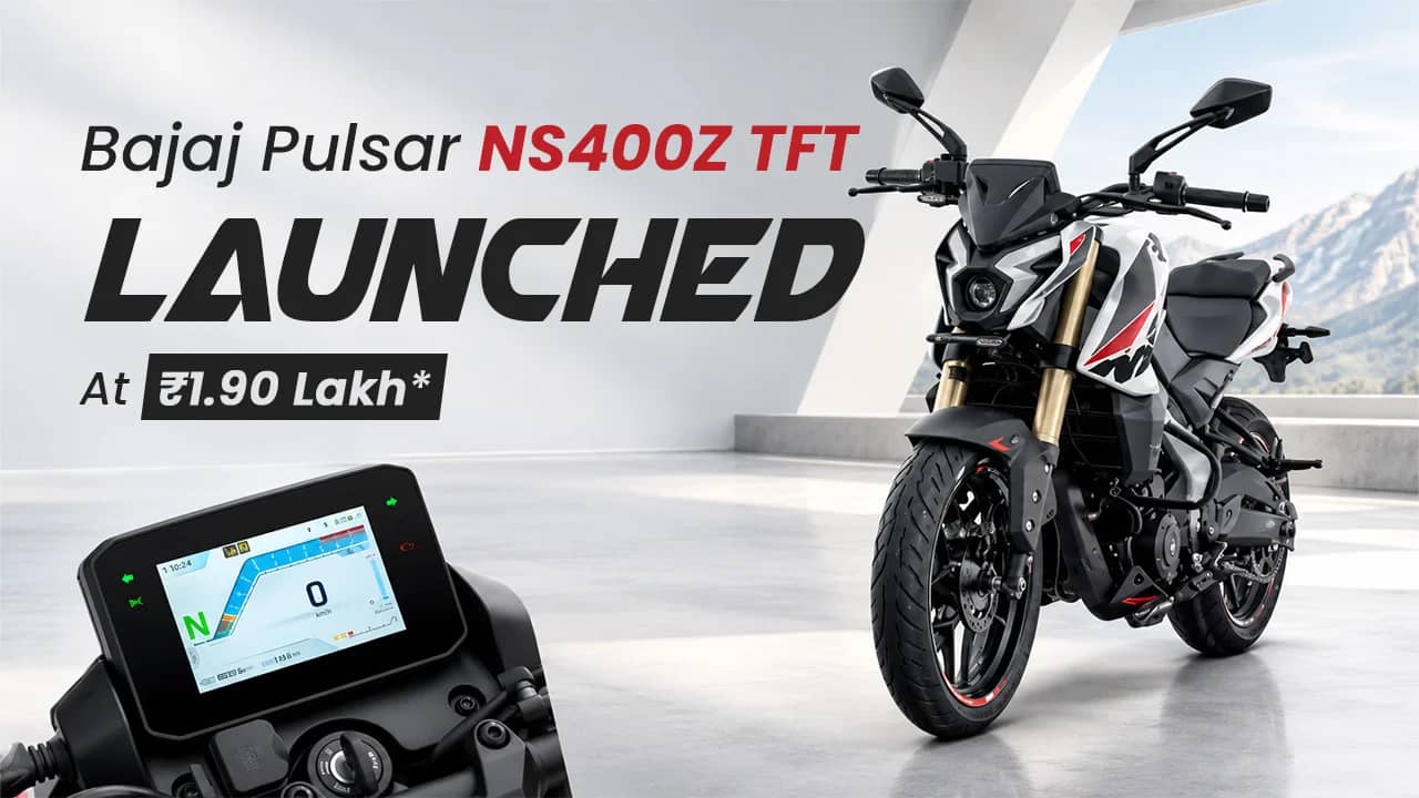 Bajaj Pulsar NS400Z TFT Launched at ₹1.90 Lakh: Is the ₹4,000 Upgrade Worth It?