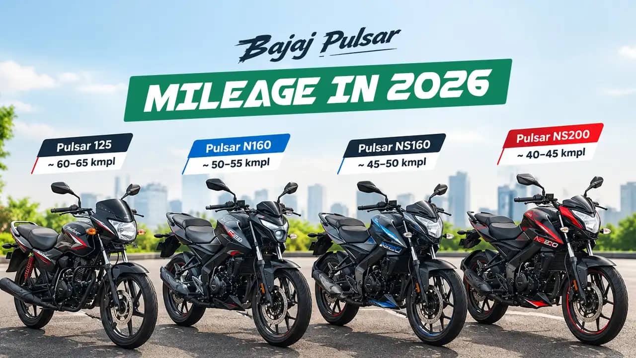 Bajaj Pulsar Mileage in 2026: Compare Pulsar 125, N160, NS160 and NS200