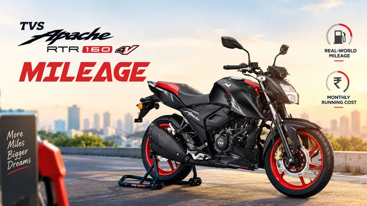 TVS Apache RTR 160 4V Mileage: Real-World Average and Monthly Running Cost