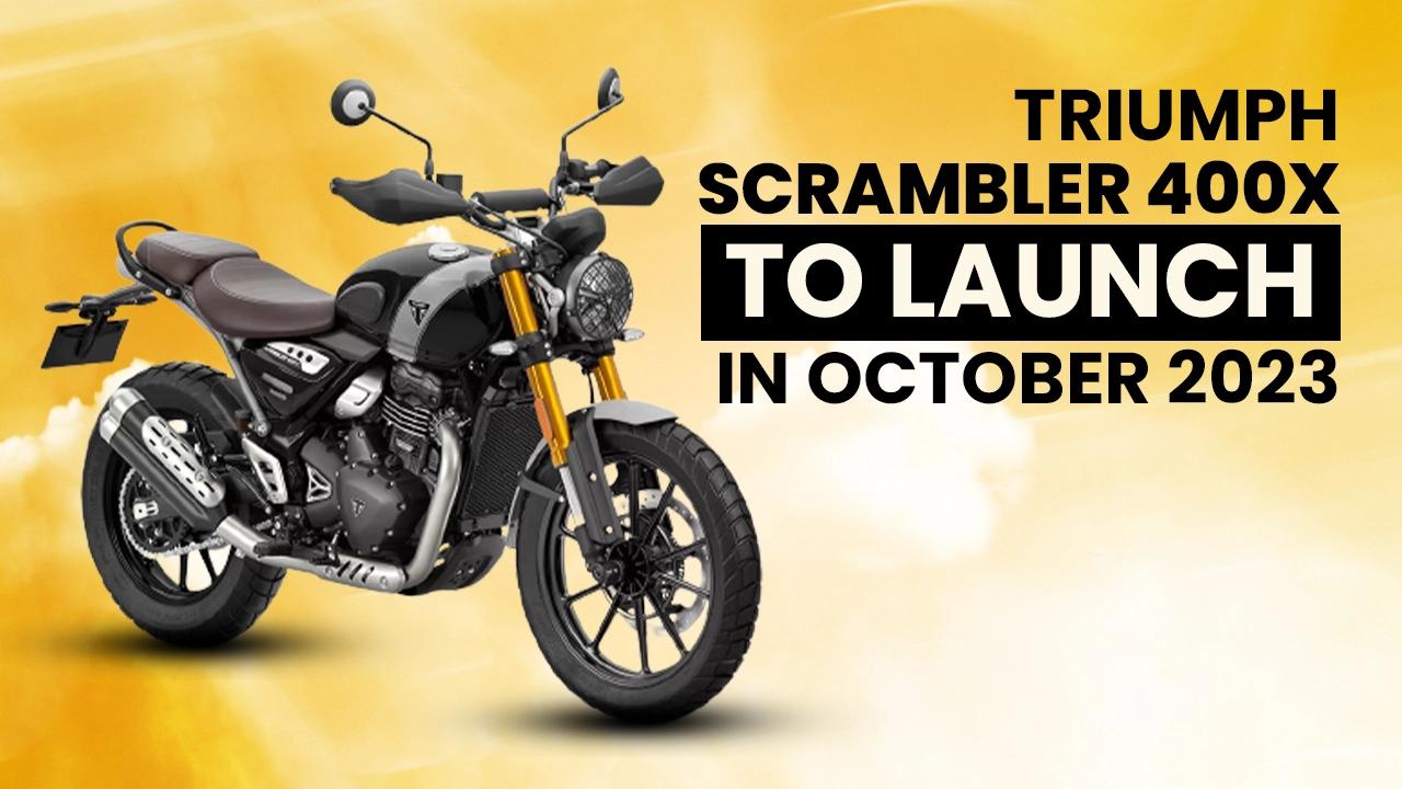 Triumph Scrambler 400X to launch in October 2023
