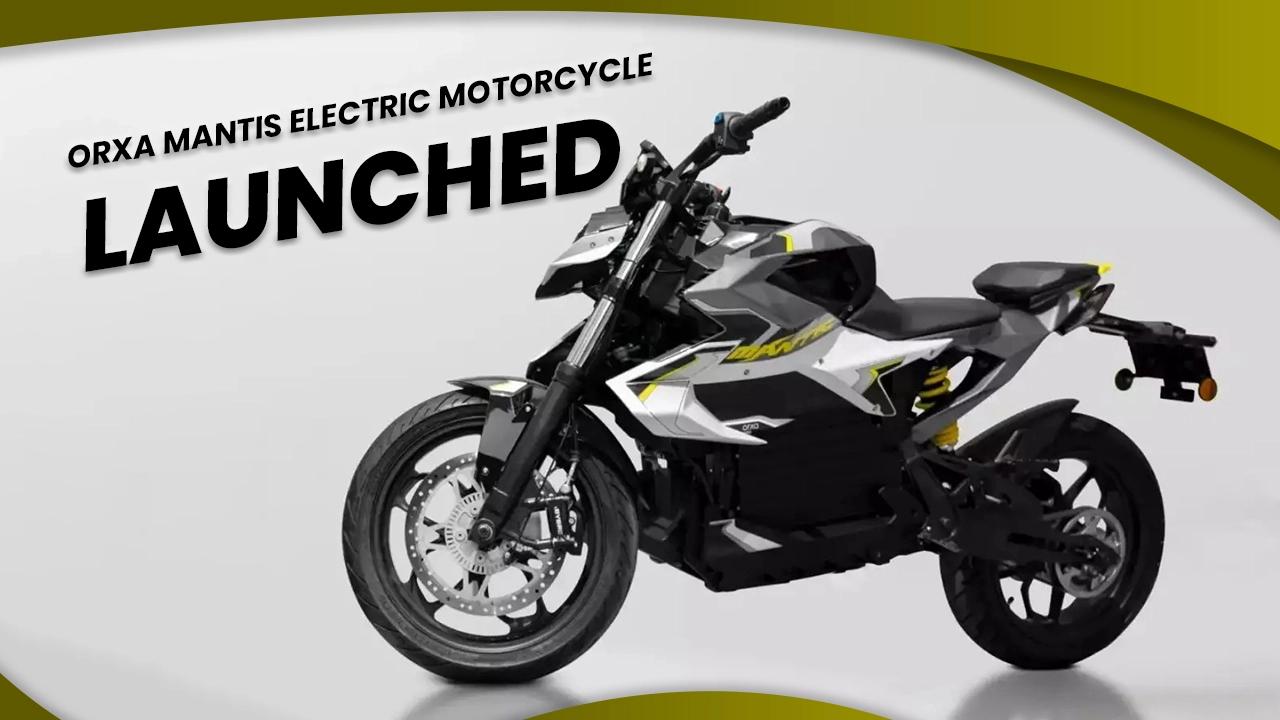 Orxa Mantis Electric Motorcycle Launched At Rs 3.60 Lakh, Deliveries To Start In April 2024