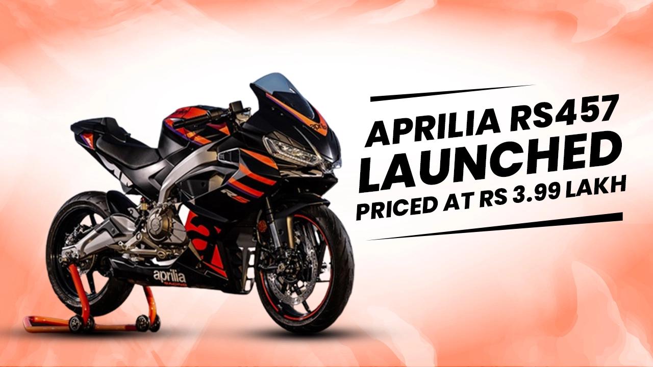 Aprilia RS457 Launched In India, Priced At Rs 3.99 Lakh