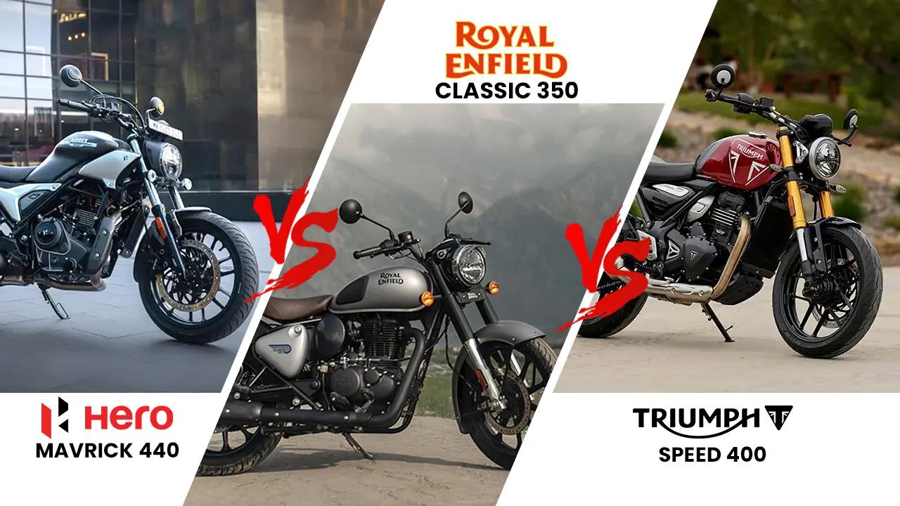 Mavrick 440 vs Classic 350 vs Speed 400: Different Nature Bikes Face-off 