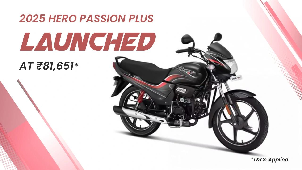 2025 Hero Passion Plus Launched At ₹81,651: Now OBD-2B Compliant