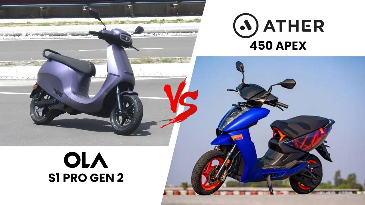 Ola S1 Pro Gen 2 vs Ather 450 Apex: 2025 EV Scooter Face-Off
