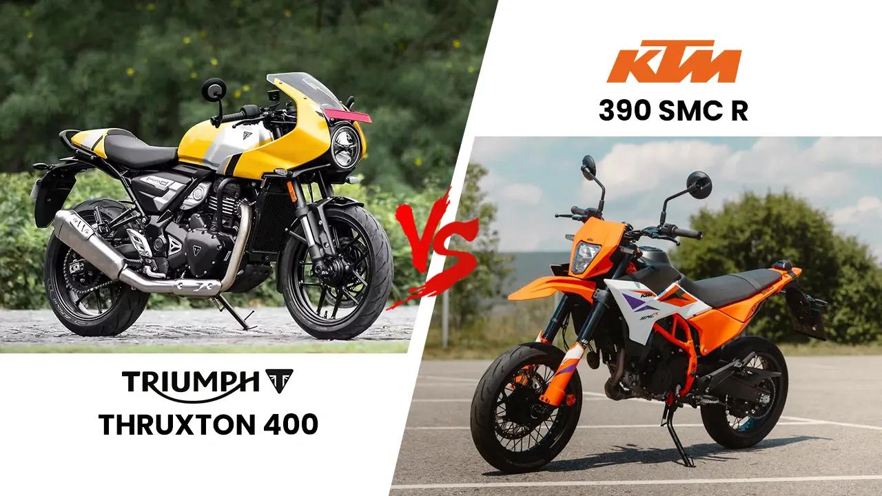 Triumph Thruxton 400 vs KTM 390 SMC R: Which Wins in 2025?