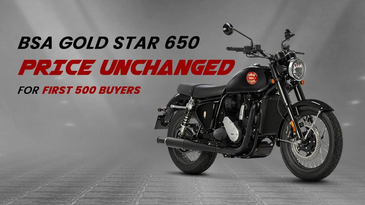 BSA Gold Star 650 Price Stays Same for First 500 Buyers
