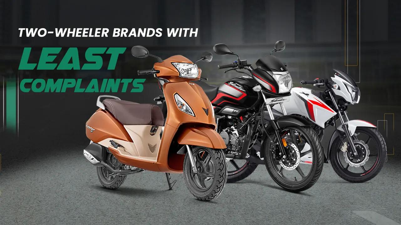 Two-Wheeler Brands with Least Complaints – Survey Results