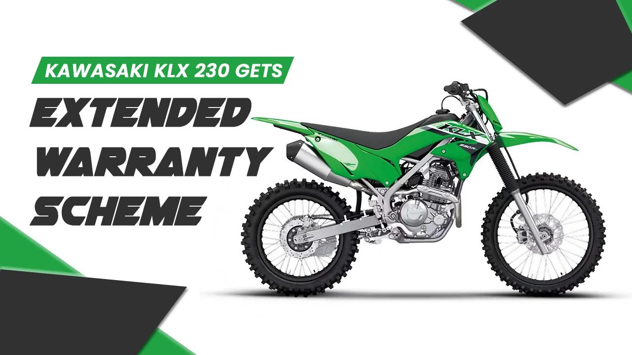 Kawasaki KLX 230 Gets Extended Warranty Scheme in India