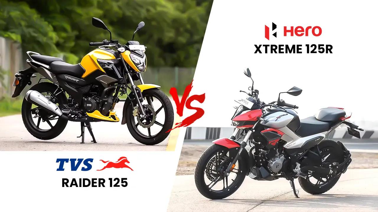 TVS Raider 125 vs Hero Xtreme 125R: Best Sporty 125cc?
