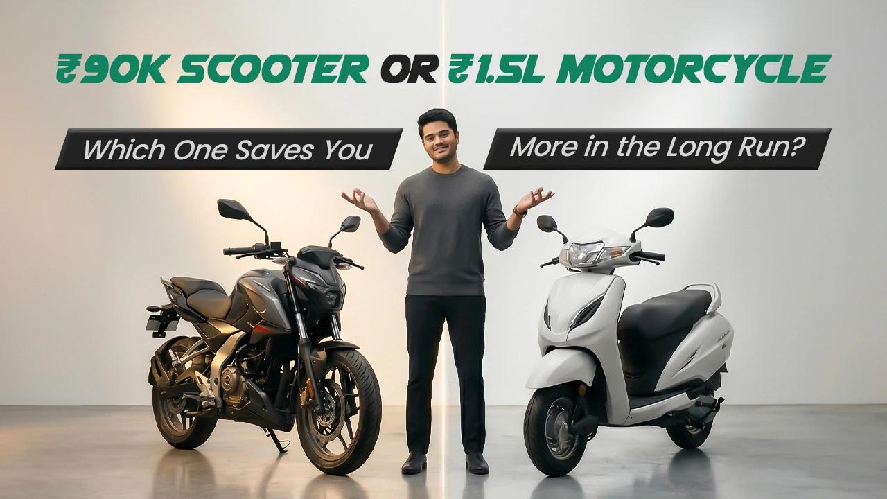 Is a ₹1.5 Lakh Motorcycle Worth It Over a ₹90K Scooter?