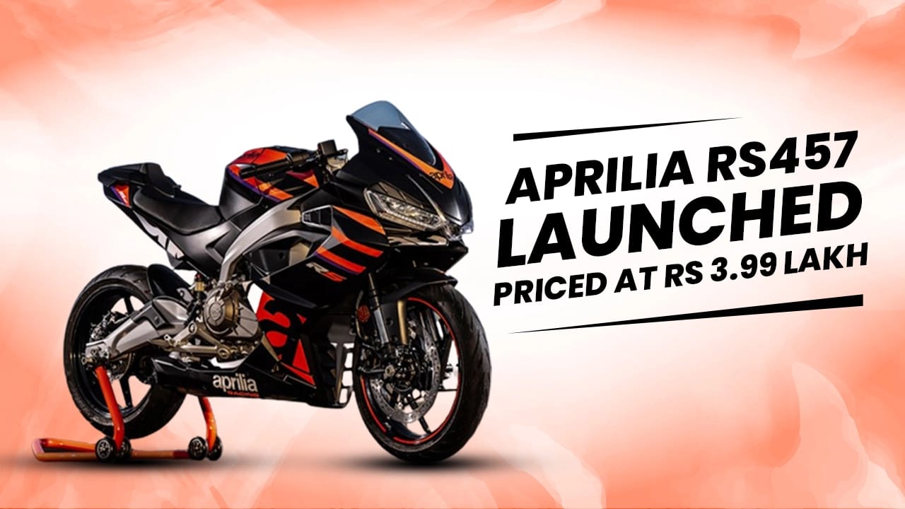 Aprilia RS457 Launched In India, Priced At Rs 3.99 Lakh