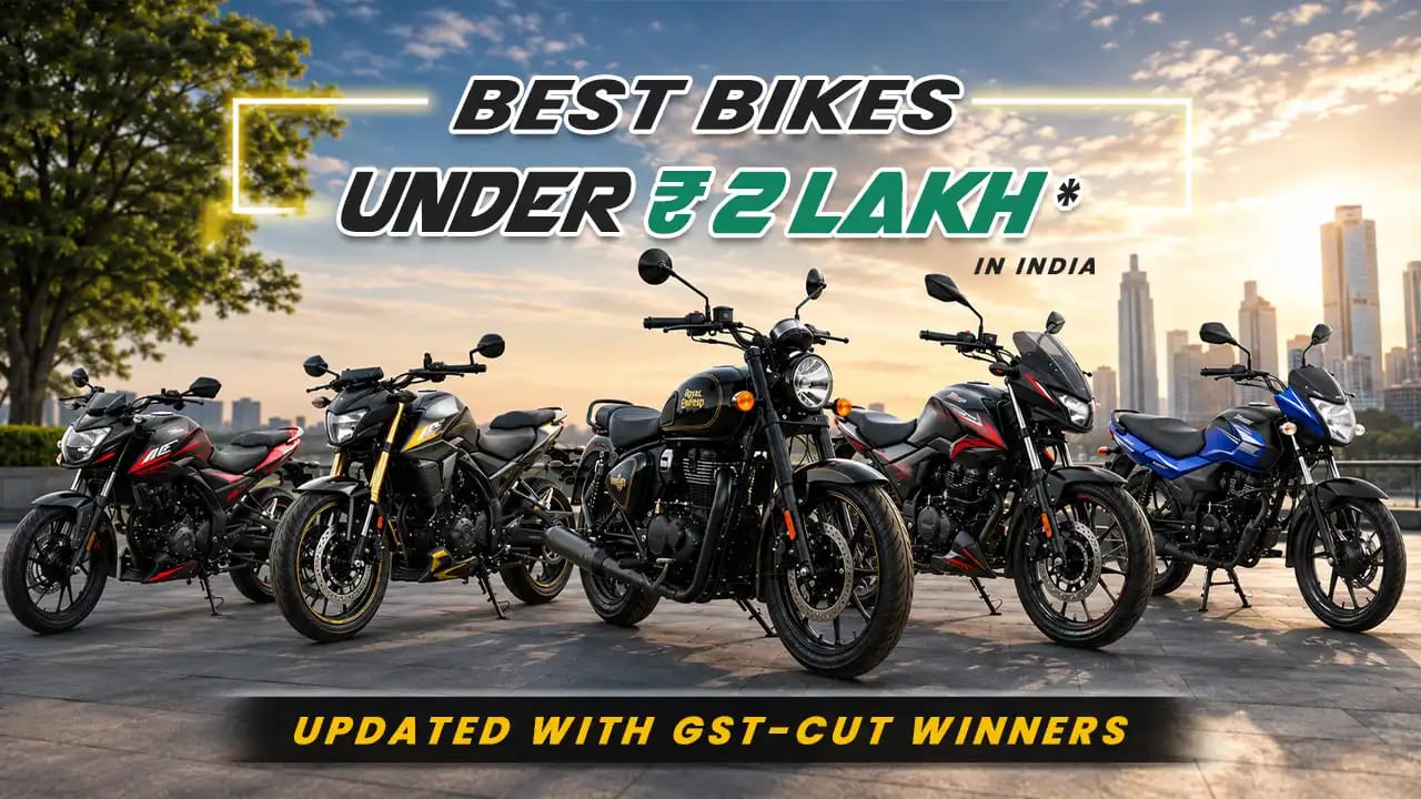 Best Bikes Under Rs 2 Lakh in India (May 2026) — Updated With GST-Cut Winners