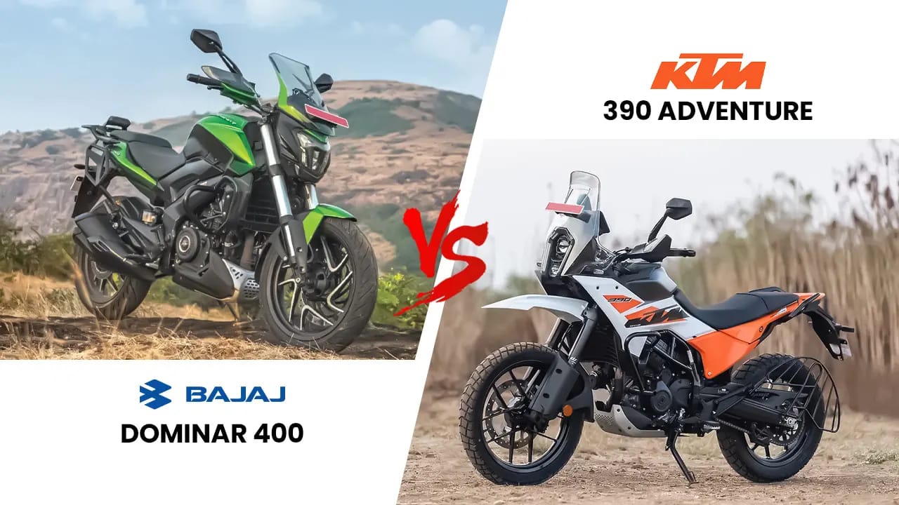 Bajaj Dominar 400 vs KTM 390 Adventure 2026 Bajaj Dominar 400 vs KTM 390 Adventure 2026