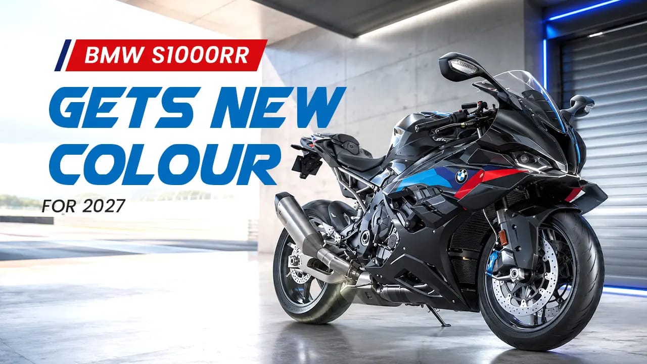BMW S1000RR Gets New Colour for 2027: Blackstorm Metallic Takes Over the M Sport