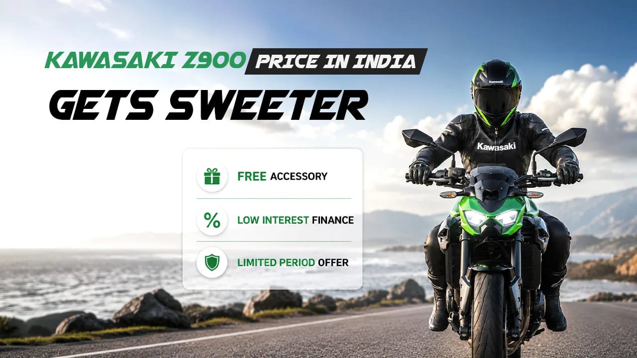 Kawasaki Z900 Price in India Gets Sweeter With Free Accessory and Finance Offer This Month