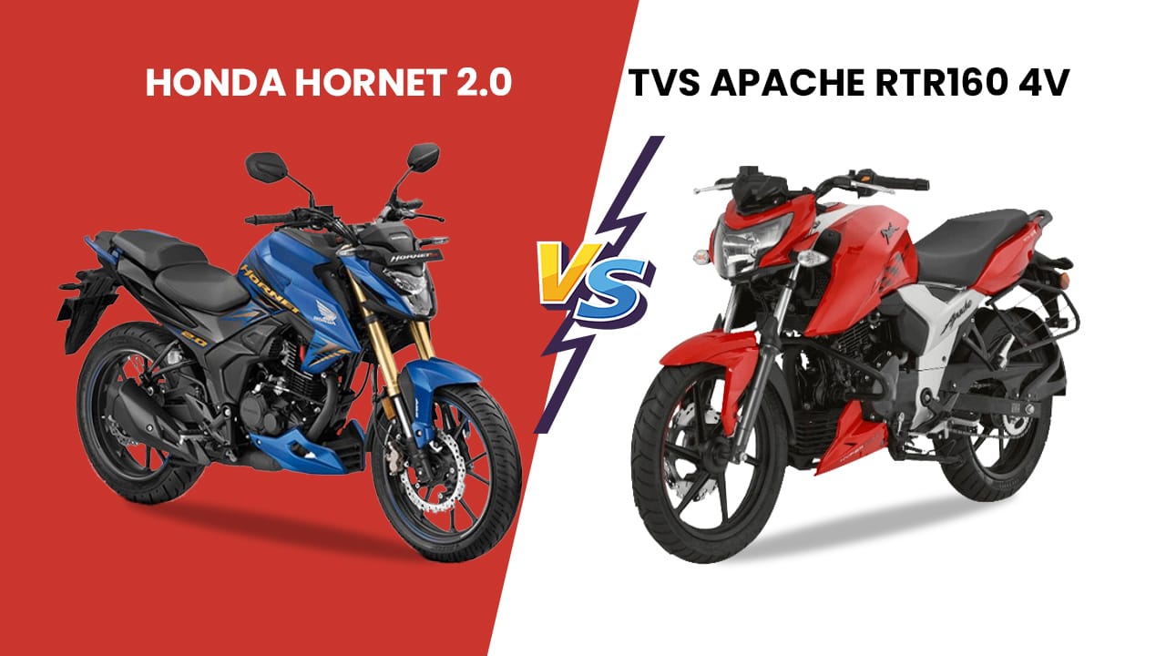 Honda Hornet 2.0 vs TVS Apache RTR160 4V: Two sportiest commuters pitted against each other Honda Hornet 2.0 vs TVS Apache RTR160 4V: Two sportiest commuters pitted against each other