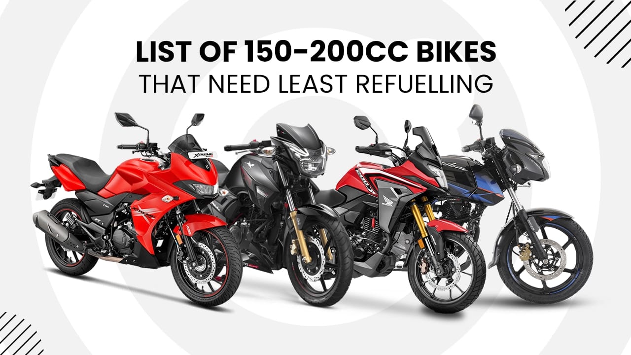List Of 150-200cc Bikes That Need Least Refuelling List Of 150-200cc Bikes That Need Least Refuelling