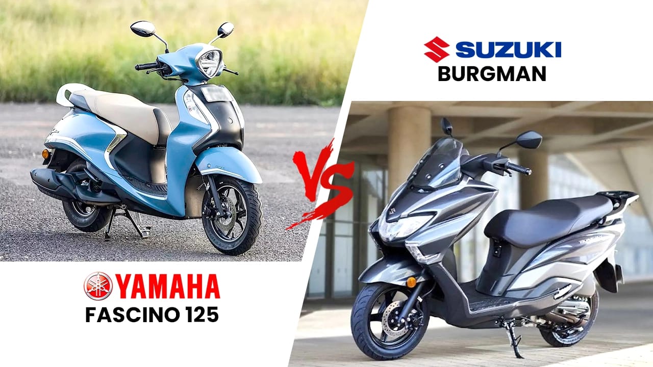 Suzuki Burgman vs Yamaha Fascino 125: Battle Of The Japanese 125cc Scooters! Suzuki Burgman vs Yamaha Fascino 125: Battle Of The Japanese 125cc Scooters!
