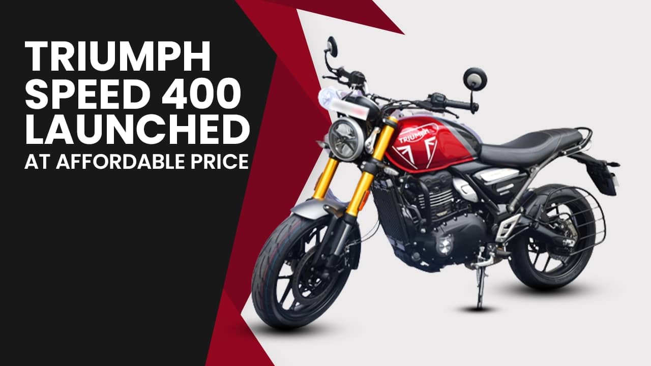 Triumph Speed 400 Launched At An Extremely Affordable Price Triumph Speed 400 Launched At An Extremely Affordable Price
