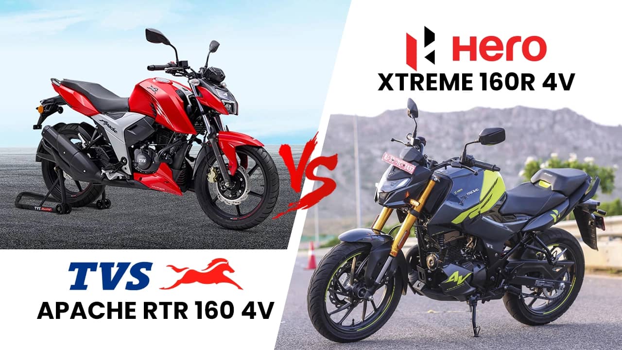 TVS Apache RTR 160 4V vs Hero Xtreme 160R 4V: Specifications Compared TVS Apache RTR 160 4V vs Hero Xtreme 160R 4V: Specifications Compared