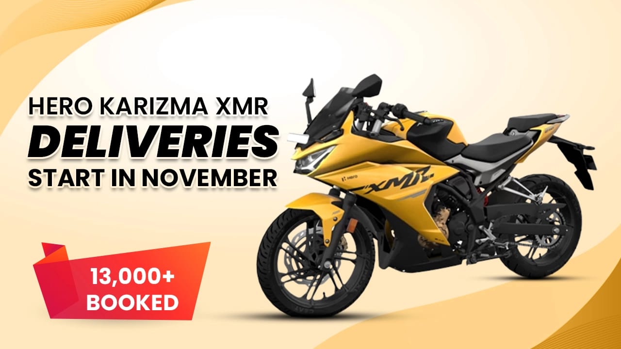 Hero Karizma XMR Deliveries To Start In November, More Than 13,000 Booked Hero Karizma XMR Deliveries To Start In November, More Than 13,000 Booked