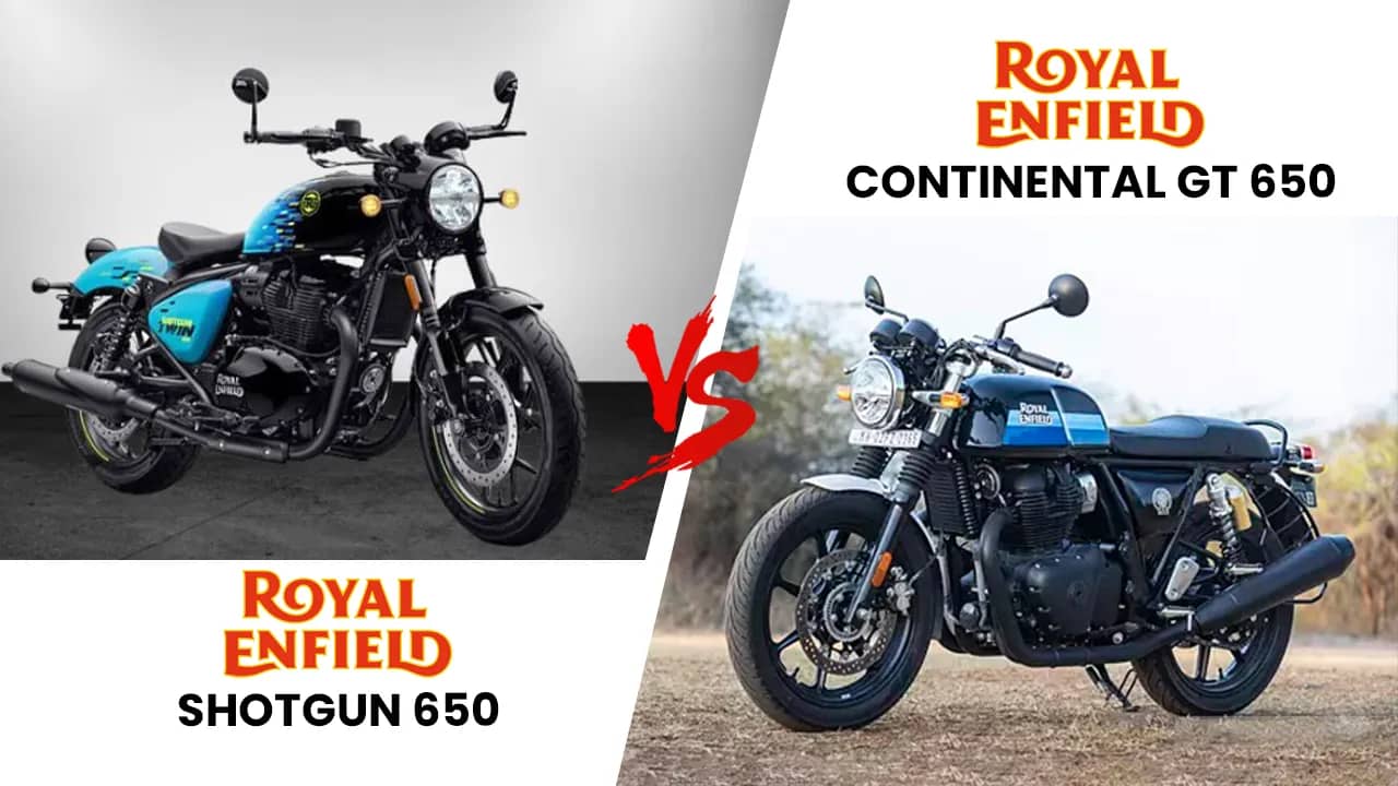 Royal Enfield Shotgun 650 vs Continental GT 650: Bobber vs Cafe Racer! Royal Enfield Shotgun 650 vs Continental GT 650: Bobber vs Cafe Racer!