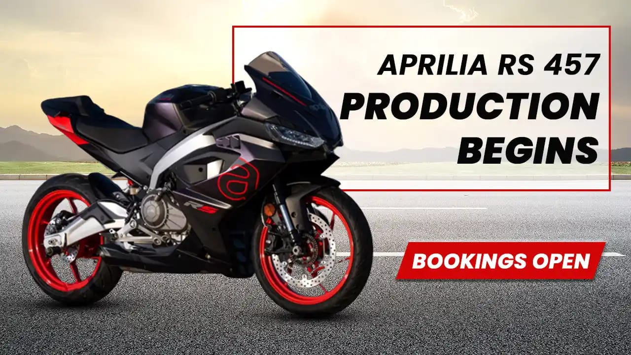 Aprilia RS 457 Production Begins, Bookings Open in India Aprilia RS 457 Production Begins, Bookings Open in India
