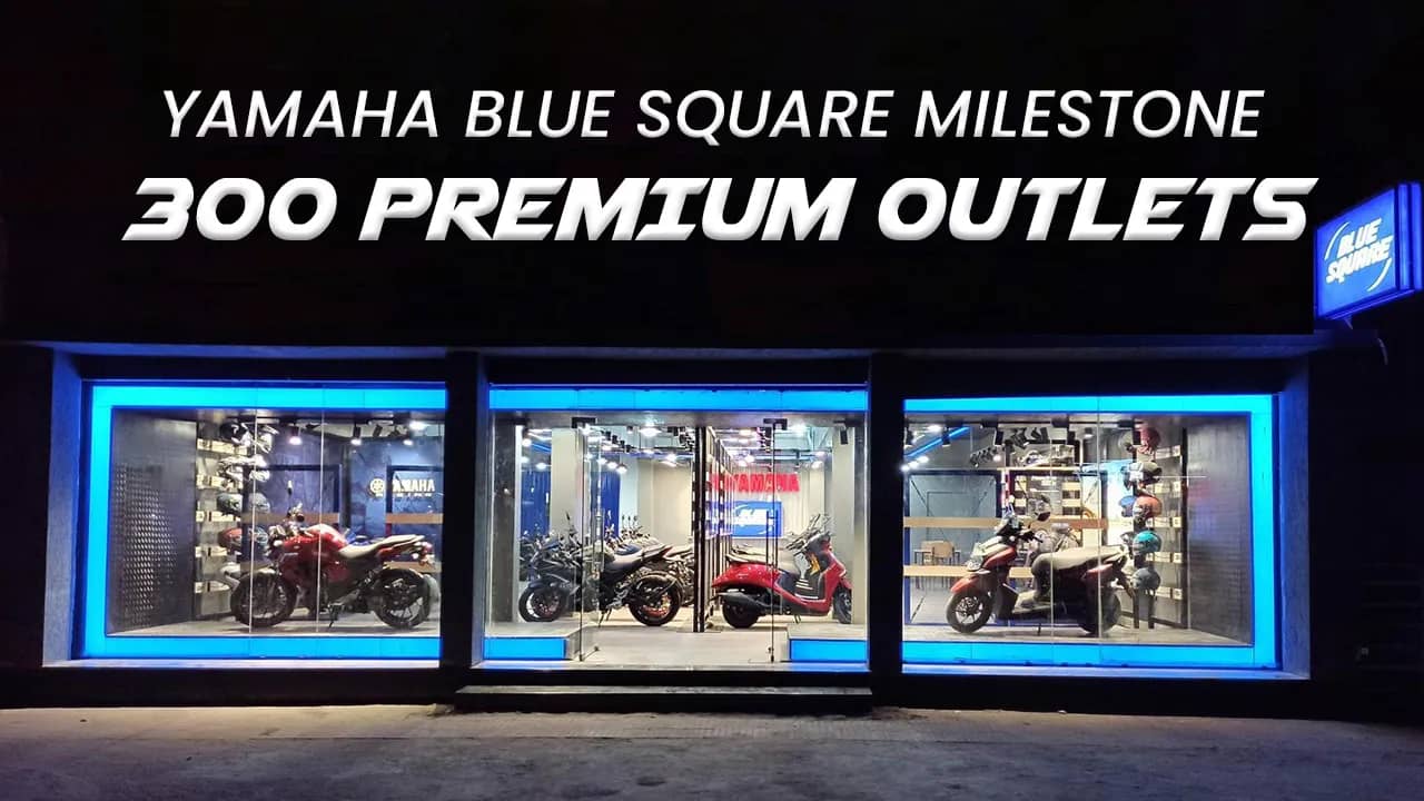 Yamaha Paints India in Racing Blue: 300 Premium Blue Square Outlets Blaze a Trail Yamaha Paints India in Racing Blue: 300 Premium Blue Square Outlets Blaze a Trail