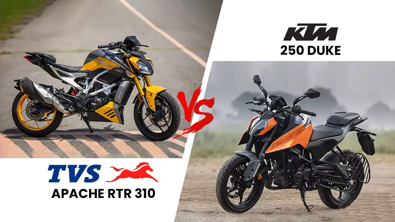 TVS Apache RTR 310 vs KTM 250 Duke: Specifications Compared TVS Apache RTR 310 vs KTM 250 Duke: Specifications Compared