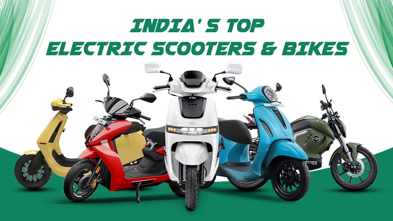 Top 10 Best Electric Scooters and Bikes in India (2025) – Price, Range & Features Top 10 Best Electric Scooters and Bikes in India (2025) – Price, Range & Features