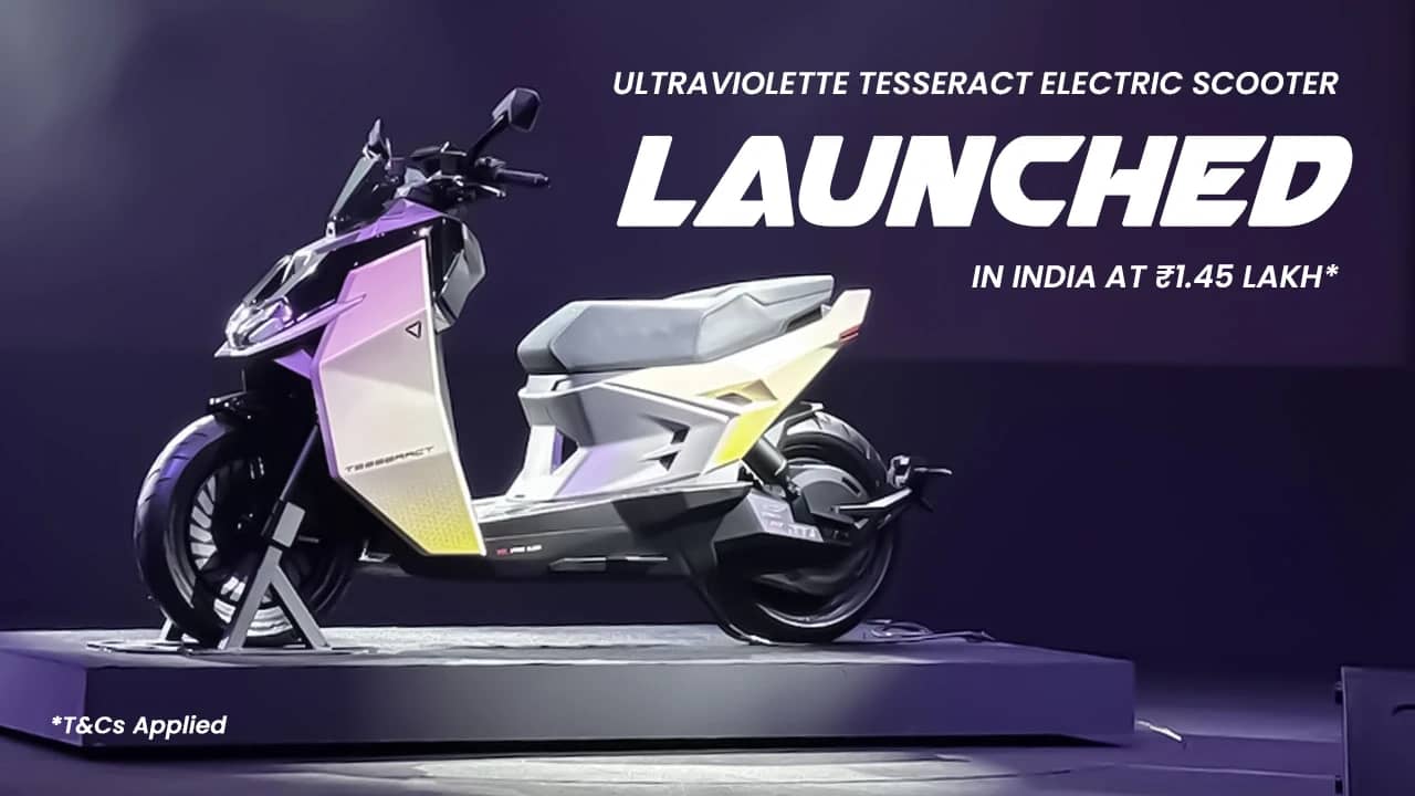 Ultraviolette Tesseract Electric Scooter Launched in India: Price, Range, and Features Ultraviolette Tesseract Electric Scooter Launched in India: Price, Range, and Features