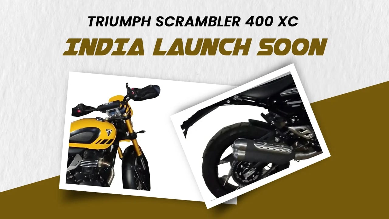 Triumph Scrambler 400 XC India Launch Imminent: More Off-Road Ready with Tubeless Spokes & New Features! Triumph Scrambler 400 XC India Launch Imminent: More Off-Road Ready with Tubeless Spokes & New Features!