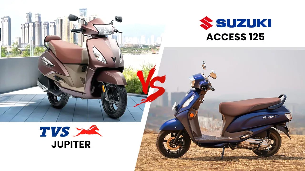 TVS Jupiter vs Suzuki Access 125: Which 125 cc Scooter Is Best in 2025? TVS Jupiter vs Suzuki Access 125: Which 125 cc Scooter Is Best in 2025?
