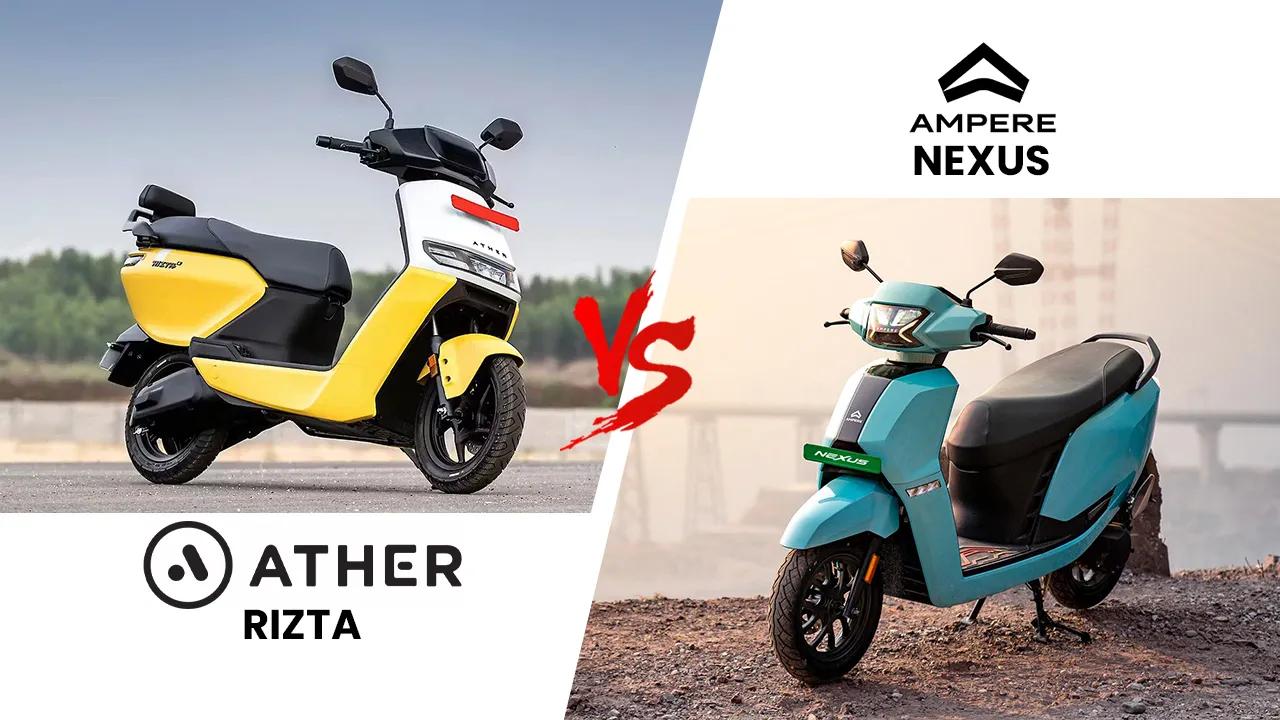Ather Rizta vs Ampere Nexus – The Electric Scooter Face-Off India Was Waiting For! Ather Rizta vs Ampere Nexus – The Electric Scooter Face-Off India Was Waiting For!