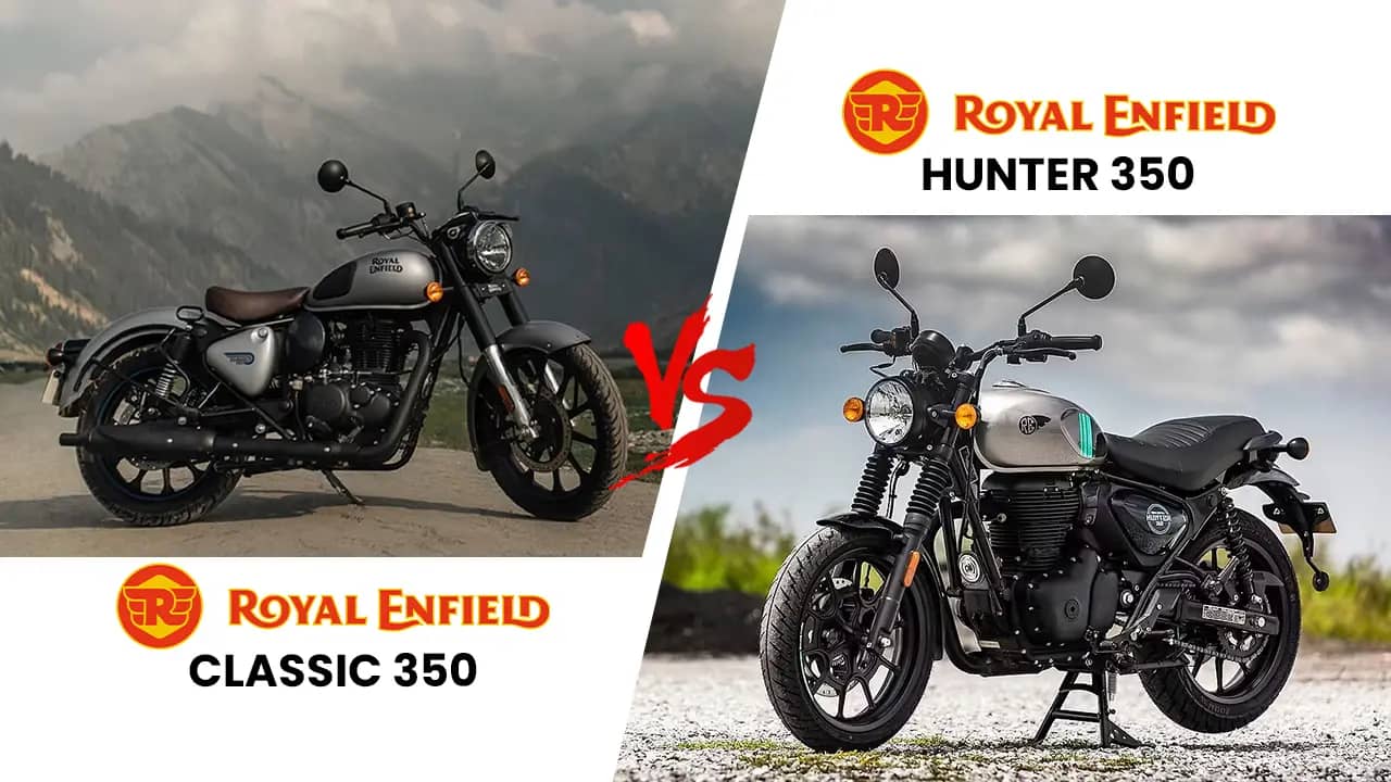 Royal Enfield Classic 350 vs Hunter 350 – Which RE Is Worth It? Royal Enfield Classic 350 vs Hunter 350 – Which RE Is Worth It?