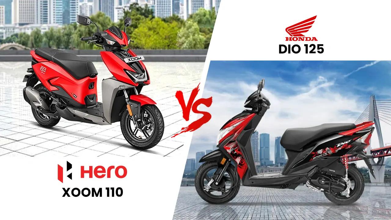 Hero Xoom 110 vs Honda Dio 125 – Youth Scooter Battle Under ₹1 Lakh Hero Xoom 110 vs Honda Dio 125 – Youth Scooter Battle Under ₹1 Lakh