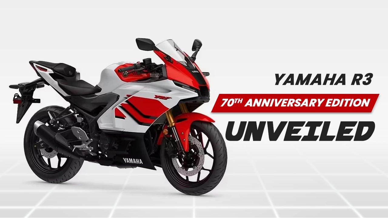 Yamaha R3 70th Anniversary Special Edition — Retro Red-White Livery Yamaha R3 70th Anniversary Special Edition — Retro Red-White Livery