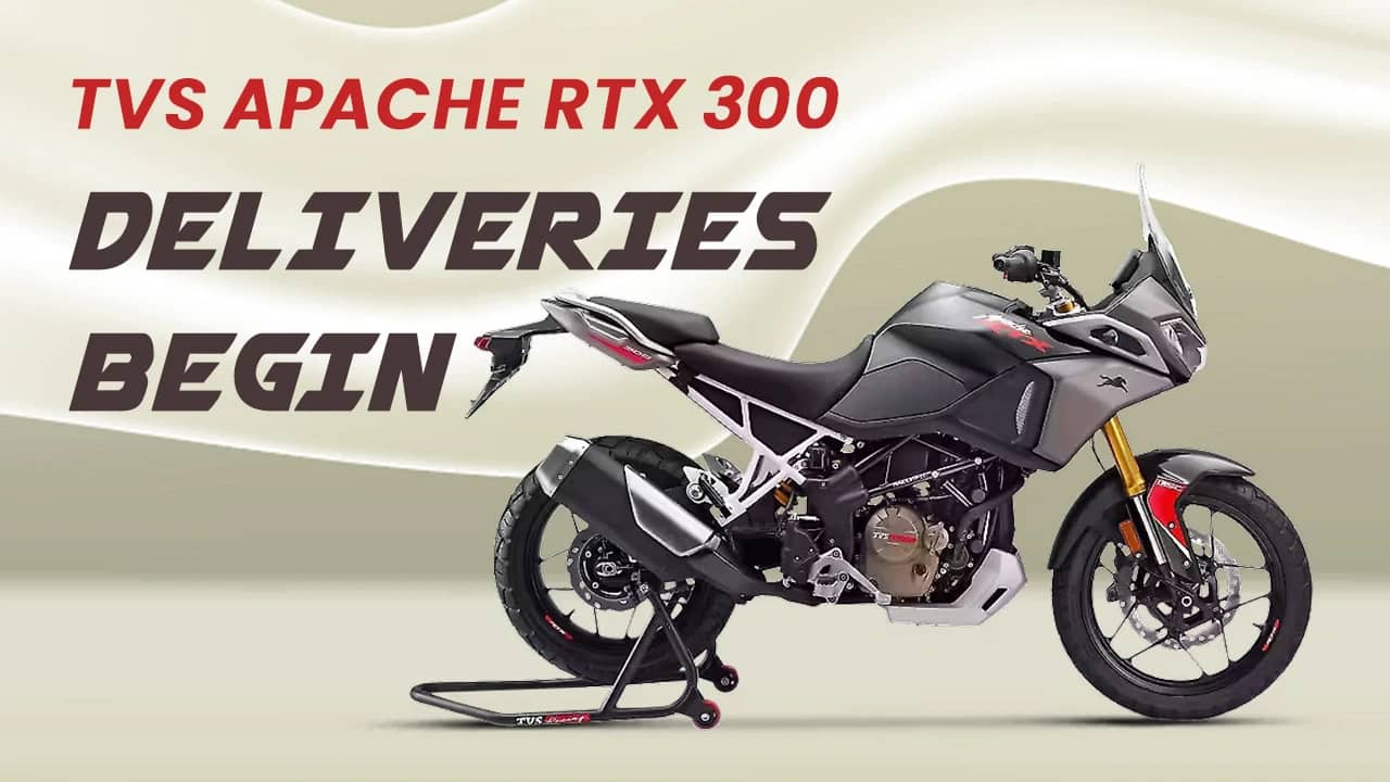 TVS Apache RTX 300 deliveries begin: India gets new 300 cc adventure tourer TVS Apache RTX 300 deliveries begin: India gets new 300 cc adventure tourer
