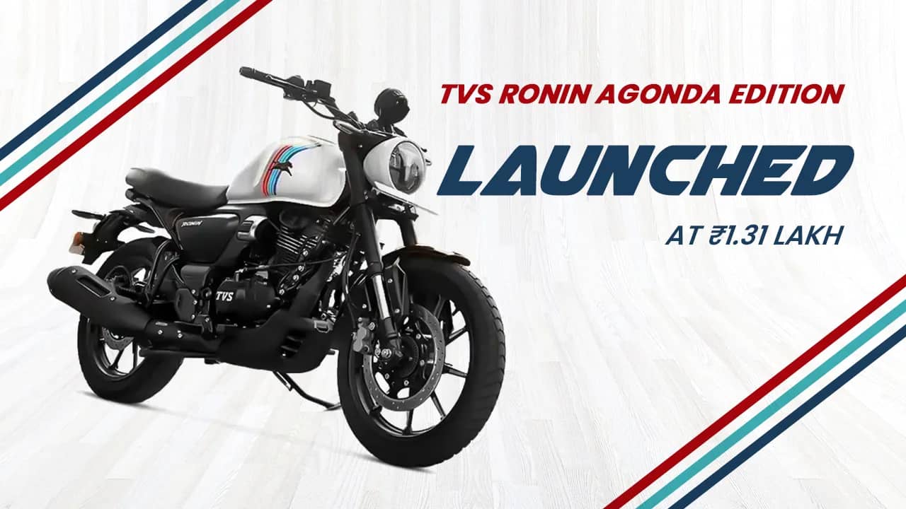 TVS Ronin Agonda Edition Launched at ₹1.31 Lakh — Beach-Inspired Retro Roadster TVS Ronin Agonda Edition Launched at ₹1.31 Lakh — Beach-Inspired Retro Roadster