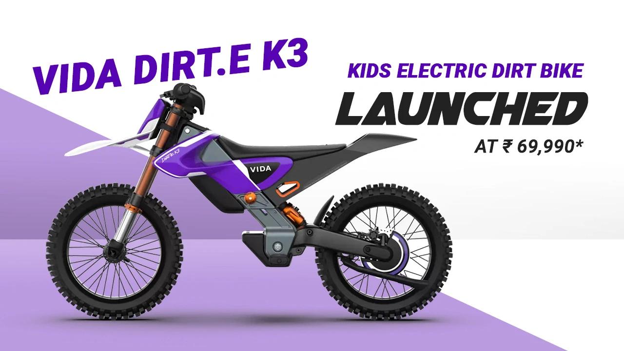 Vida Dirt.E K3 Electric Dirt Bike for Kids Launched at Rs. 69,990 Vida Dirt.E K3 Electric Dirt Bike for Kids Launched at Rs. 69,990
